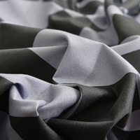 Ensemble de literie tissé écologique en polyester 100% à motif géométrique moderne, 200 fils au pouce carré, personnalisable pour la maison et l'hôtellerie