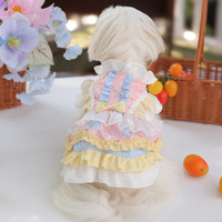 Jupe de princesse classique haut de gamme en polyester, design Lolita, unie, pour chiens miniatures, vente en gros transfrontalière, personnalisable
