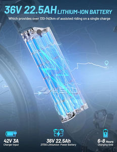 Vélo de ville électrique Onesport 27,5 pouces 36V 22,5Ah 7 vitesses, autonomie 90 km, moteur roue arrière, stock UE - Product Image 2