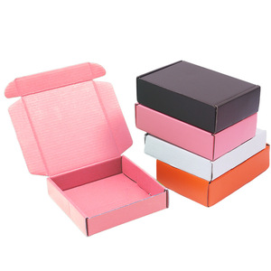 Cajas de Cartón Cuadradas para Envíos, Color Kraft, Extra Gruesas, Negras y Blancas, para Embalaje Exprés y Estilo Ins - Product Image 1