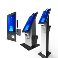 Kiosco de Pago de Autoservicio Todo en Uno con Pantalla Táctil de 21.5 Pulgadas, Terminal de Venta Minorista con Escáner de Código QR, Impresora Térmica y Reconocimiento Facial