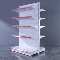 Panneau arrière en pegboard léger pour rayonnage de magasin de détail, gondole, étagère de supermarché, étagère, étagère commerciale à face unique, épicerie