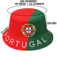 Drapeau en polyester imprimé numériquement pour chapeau de pêcheur, modèle YH-1, pour les fans des États-Unis, du Canada et du Mexique, édition transfrontalière 2026