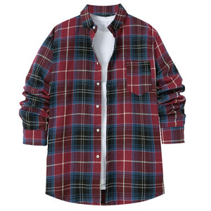 เสื้อเชิ้ตผู้ชายแบบใหม่ขายส่งสั่งทำได้ เสื้อทีมเวียร์ เสื้อเชิ้ตผ้าแฟลนเนลแขนยาวติดกระดุม เสื้อลำลอง เสื้อเชิ้ตผ้าแฟลนเนล - Product Image 4