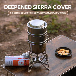 Couvercle de casserole en acier inoxydable Campingmoon - Noir et argent, couvercle multifonctionnel pour bols, tasses et cuiseurs vapeur de camping - Product Image 3