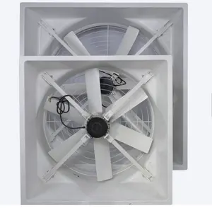 51-Inch Anti-Corrosion FRP Wind Cooling Tower Ventilation Work-Driven Exhaust Roof Fan with Axial Flow Artificial Palm Tree Shop