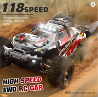 SG118 MAX télécommande sans balais haute vitesse 60 km/h véhicule tout-terrain voiture d'escalade professionnelle 4WD télécommande jouet voiture