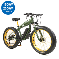 Sepeda Listrik Murah CE Ebike Ban Besar Fat Bike 1000w 48v E-Bike Aluminium Alloy Sepeda Gunung Listrik 26 Inch Beach Cruiser Fatbike