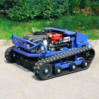 Livraison gratuite, tondeuse à gazon robotisée intelligente, télécommande, mini tracteur à essence, mini tondeuse à gazon robotisée à rayon de braquage nul, lame à neige, tondeuse à gazon