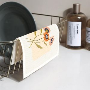 Ensemble de torchons de cuisine doux réutilisables bon marché de conception personnalisée éponge absorbante lavable nettoyage vêtements de vaisselle suédois - Product Image 5