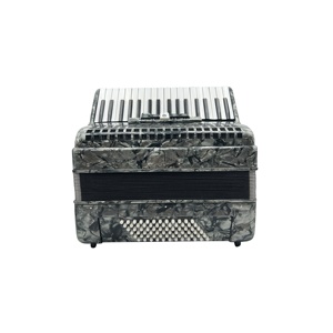 Acordeón de Teclado de Piano Profesional SEASOUND de 34 Teclas y 72 Bajos JP3472B OEM Gris Madera Roja Portátil 5 Registros Cromático - Product Image 1
