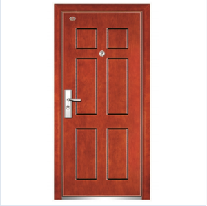 Puerta principal a prueba de ladrones de calidad de exportación TECHTOP, puerta exterior blindada de acero de doble capa para los mercados europeos - Product Image 4