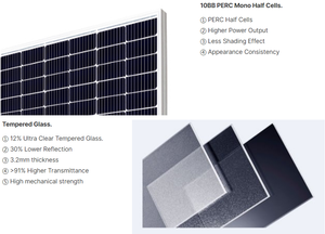 Panneaux solaires 550w 500w mono haute efficacité pour système domestique avec garantie de plus de 10 ans - Product Image 4