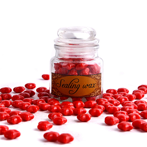 Perles <span class=keywords><strong>de</strong></span> <span class=keywords><strong>cire</strong></span> à cacheter, produit <span class=keywords><strong>de</strong></span> luxe, mini bouteille en verre, style cœur, 60 pièces, vente en gros - Product Image 6