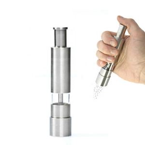 Ensemble moulin à sel et à poivre en métal à succès, conception à gravité du fabricant - Product Image 1