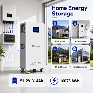 51.2V 314Ah 16kWh LiFePO4 Battery Custom Logo & Design WiFi Cloud Monitoring 6000 Cycles Mobile Solar <b>Storage</b> EU Warehouse Stock - Product Image 6