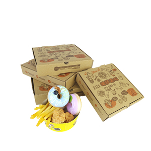 Cajas de Pizza Corrugadas de Grado Alimenticio, Reciclables, Impresas Personalizadas para Restaurantes y Comida para Llevar - Product Image 1