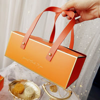 New Fashion Großhandel benutzer definierte mehrfarbige Praline süße Verpackung Geschenk boxen mit Griff Hochzeit Candy Geschenk box