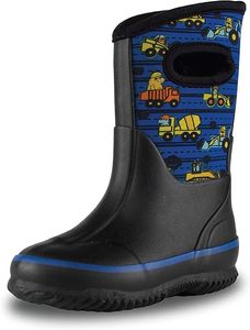 Superbes bottes de pluie en caoutchouc pour filles et garçons, à tige large, pour la cheville et le pied - Product Image 2