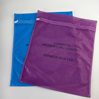 Sacs à linge en polyester réutilisables sur mesure, grande capacité, épais, anti-déformation, avec fermeture éclair pour machine à laver