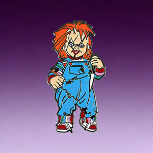 Épinglette personnalisée par le fabricant sur le thème des films d'horreur, badge de revers en émail souple pour Halloween - Product Image 2