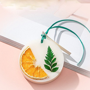 Solid Aroma Wax <b>Tablet</b> Orange Leaf Design Wardrobe Fragrance Pendant Eco-Friendly Long Lasting Fresh Air Scent <b>7</b> 15 Days - Product Image 1