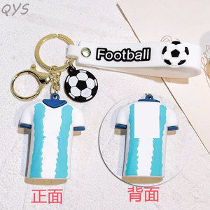 Llavero Personalizado QYS de PVC 3D con Diseño de Jugador de Fútbol, Anillo de Goma con Camiseta Deportiva de Dibujos Animados, Recuerdo, Regalo - Product Image 5