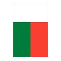 Vente en gros de guirlandes de drapeaux de Madagascar avec taille et motif personnalisés pour la décoration