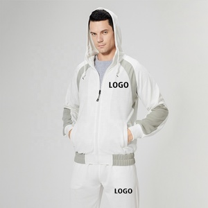 Fashion Men's Spring Casual Terry Print 2-Piece Clothing <b>Sets</b> 2022 Custom Logo - Product Image 2