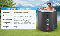 Vente chaude USA Ice Bath Tub Haute Qualité Cold Plunge Outdoor Baignoire gonflable durable