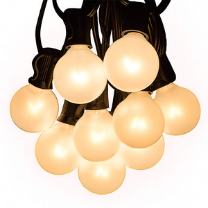 10Ft 25 G40 Ampoules À Incandescence Lumières Connectable Extérieur <span class=keywords><strong>Vintage</strong></span> Ampoules Globe Patio Jardin Décoration Chaîne - Product Image 4