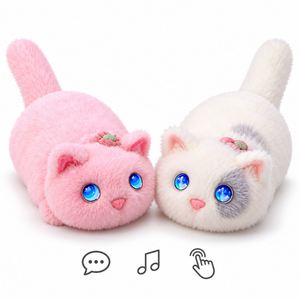 Chat en peluche interactif IA multilingue, compagnon émotionnel à dialogue intelligent pour les fournisseurs de boutiques de Noël - Product Image 1