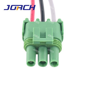 3 Pin Зеленый Оболочка сенсор разъем водонепроницаемый авто жгута проводов разъем DJ3031YA-2.5-21 12020403 - Product Image 3