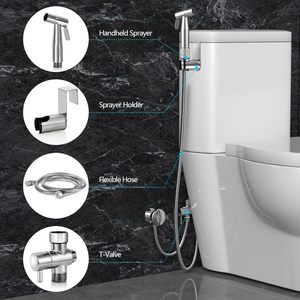 <span class=keywords><strong>Kit</strong></span> de pulvérisateur de bidet mural réglable en acier inoxydable 304 moderne avec jet vertical pour toilettes et soins de bébé - Product Image 6