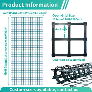 100-40 동축 지오그리드 샘플 도로 기초재료 폴리프로필렌 (PP) 사출 성형 지오그리드 차도 도로공사 - Product Image 3