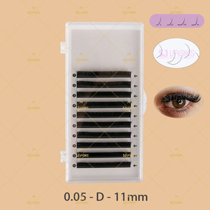 Extension <span class=keywords><strong>Cils</strong></span> Lash Trays Extensions <span class=keywords><strong>Cils</strong></span> en soie naturelle 0.15mm d'épaisseur Matériaux coréens doux Modèle facile CC/BC/CD - Product Image 5