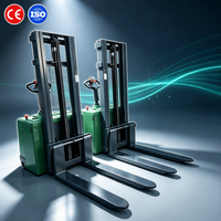 En stock, transpalette électrique 1000 kg 2000 kg, expédition rapide, batterie au lithium CE, transpalettes d'entrepôt et d'usine