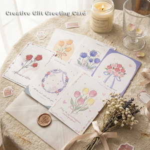 Tarjeta de Felicitación Creativa 3D Pop-up con Ramo de Flores, Tarjeta de Agradecimiento para el Día de la Madre, Día de San Valentín, Venta al por Mayor de Fábrica, Personalizada - Product Image 3