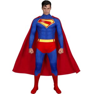 Costume de super-héros pour garçons, combinaison musclée, cape, emblème bouclier rouge, bottes, ensemble de déguisement de héros pour adultes, fête de carnaval - Product Image 4