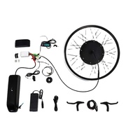 Kit de conversion de vélo électrique, roue avant, avec écran LCD, moteur à moyeu sans balais 36V 250W 350W, batterie au lithium 11Ah