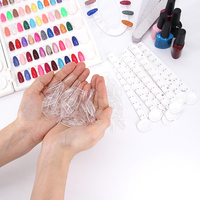 Livre d'échantillons de vernis à ongles en ABS, 120 couleurs, avec conseils gratuits et design luxueux pour usage professionnel en salon