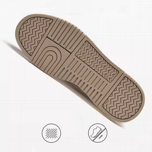 Chaussures de skate pour hommes, baskets décontractées tendance, chaussures de skate en cuir, chaussures de sport basses à lacets, chaussures plates rétro, chaussures décontractées à plateforme - Product Image 5