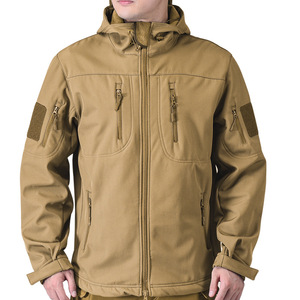 New <strong>Winter</strong> Waterproof Windbreaker Outdoor <strong>Coat</strong> Multi-Pocket Jacket <strong>Hooded</strong> Bonded High Quality Fleece Softshell Jackets Men - Product Image 4