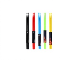 Colored Nylon Drumsticks 5A Size Non-slip Plastic Handle; Jazz Drum Electronic Drum Percussion Mallets; Drum Set Accessories