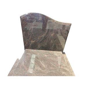 Изготовленный на заказ резной серый гранит кладбище надгробие памятник могила надгробие цены - Product Image 6