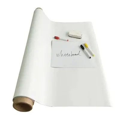 Self Adhesive Iron Back Flexible Magnetic Dry Erase Whiteboard Wall Poster for Home School Office