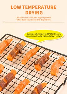 Golosinas para Perros de Fábrica: Rollo de Pollo Sin Granos con Alto Contenido de Proteínas, Papas Fritas Rojas, Envoltura de Pato, Batata, para la Salud de Dientes, Piel y Pelaje - Product Image 4