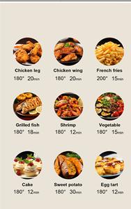 Friteuse à air en acier inoxydable <span class=keywords><strong>de</strong></span> qualité alimentaire 304, capacité <span class=keywords><strong>de</strong></span> 8 L, four en acier inoxydable avec écran LCD, température <span class=keywords><strong>de</strong></span> <span class=keywords><strong>cuisson</strong></span>, multifonction, grille-pain - Product Image 5