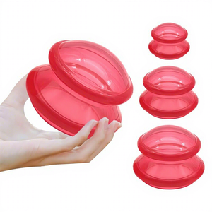 Ensemble de ventouses faciales en silicone transparent noir avec logo personnalisé pour la thérapie corporelle, ventouse Hijama pour améliorer la circulation sanguine - Product Image 3