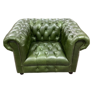 Defaico деревенский комплект для дивана из коричневой натуральной кожи с пуговицами - Product Image 6